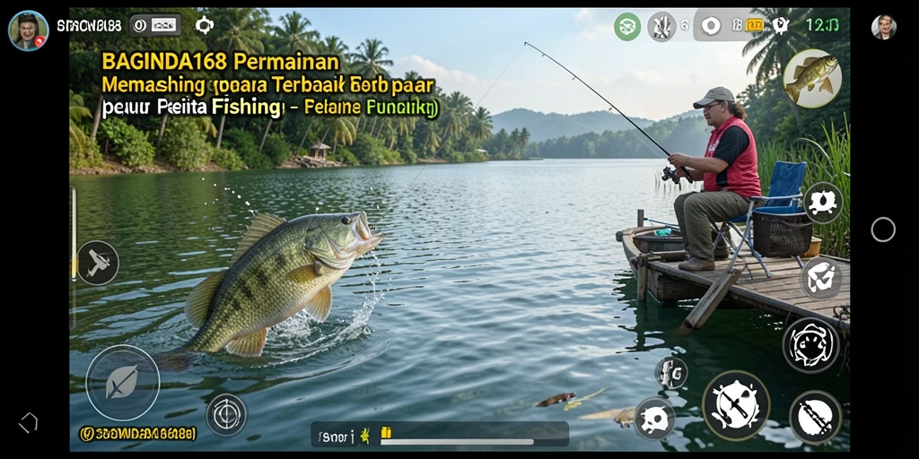 Gameplay menarik dalam BAGINDA168 saat menangkap ikan.