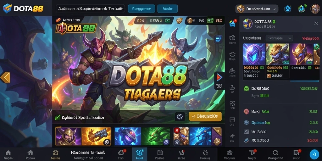 Tampilan menarik dari gameplay DOTA88 yang menampilkan fitur Sportsbook.