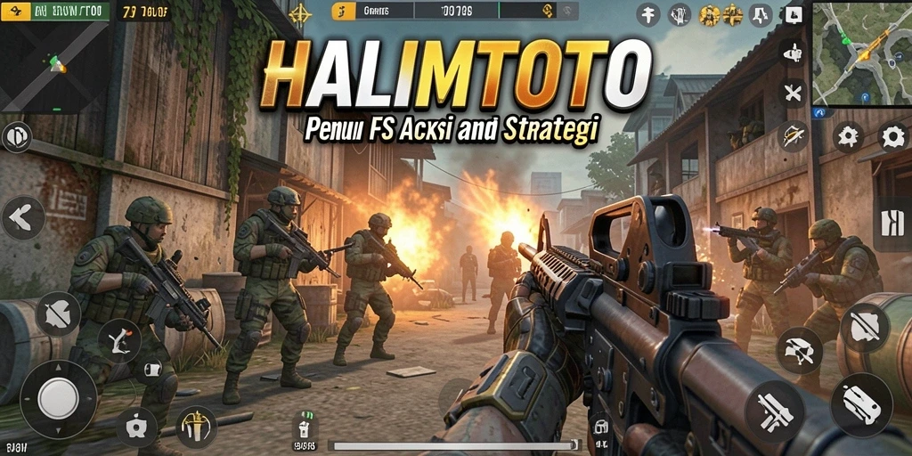 Tangkapan layar menunjukkan aksi gameplay seru di HALIMTOTO.