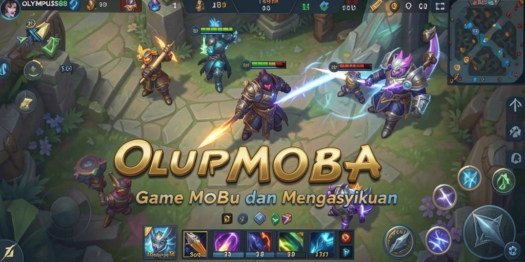 Tampilan seru gameplay OLYMPUS88 dengan pertarungan epik.
