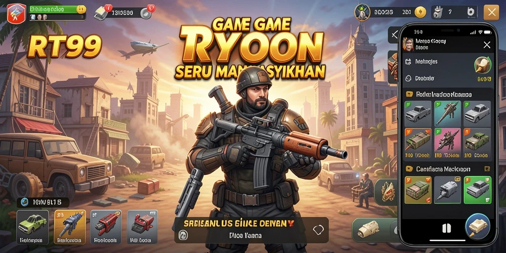 Gameplay Tycoon seru dengan manajemen bisnis yang mendetail.