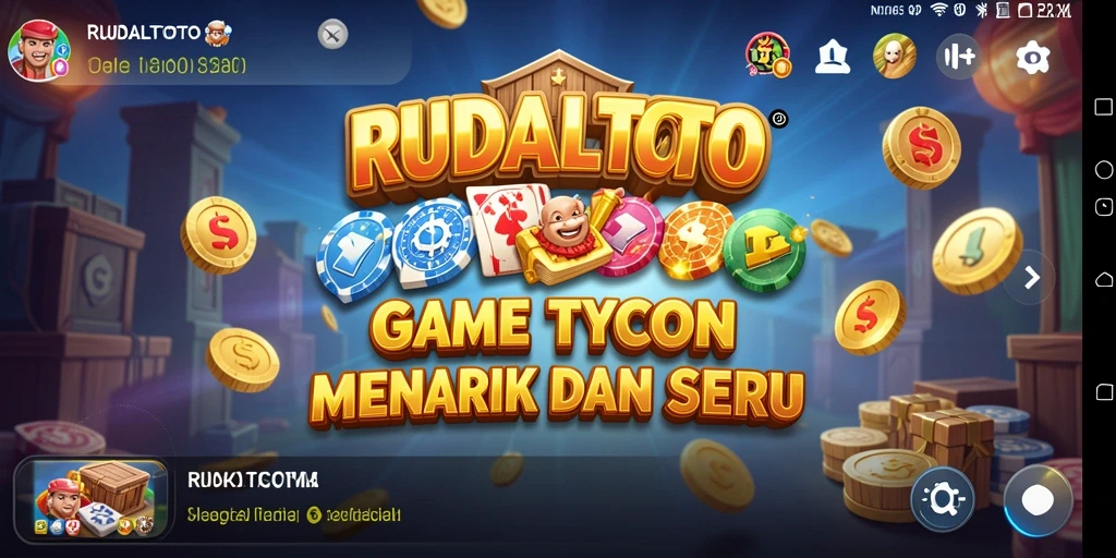 Tampilan gameplay RUDALTOTO dengan strategi bisnis yang seru.