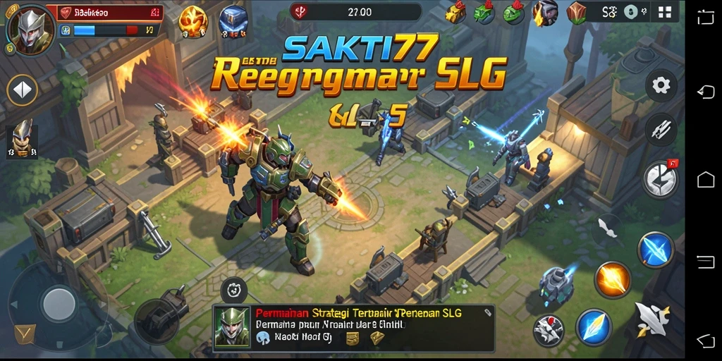 Screenshot gameplay SAKTI77 menunjukkan aksi pertempuran strategis yang seru.