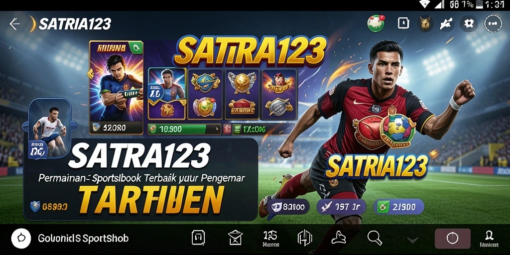 Tangkapan layar utama SATRIA123 menampilkan gameplay taruhan olahraga yang menarik.