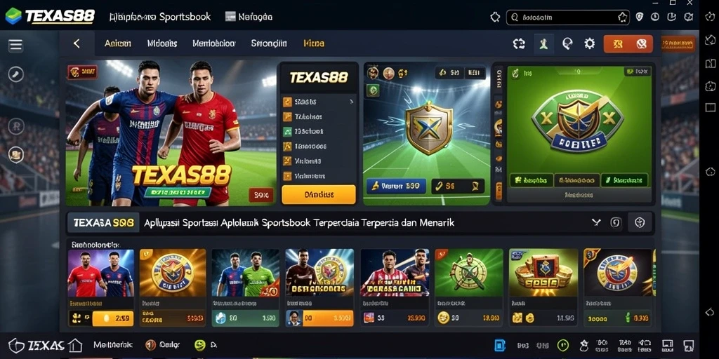 Screenshot TEXAS88 menampilkan permainan taruhan olahraga yang menarik.